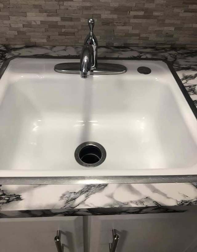Sink Refinishing & Reinstall after